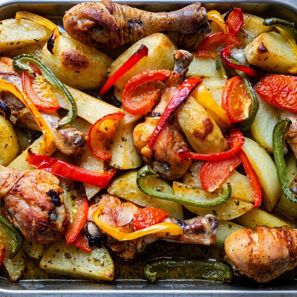 Roasted chicken & potatoes