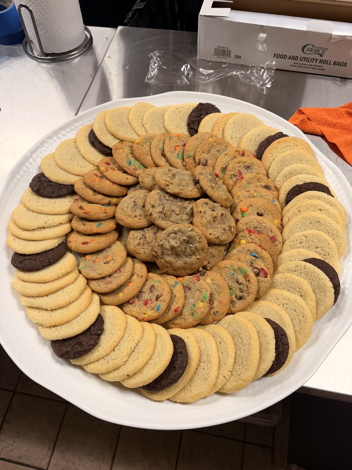 Assorted cookie platter